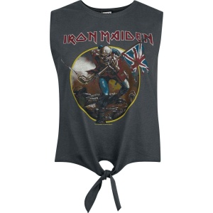 Iron Maiden Amplified Collection - Trooper Dámský top charcoal