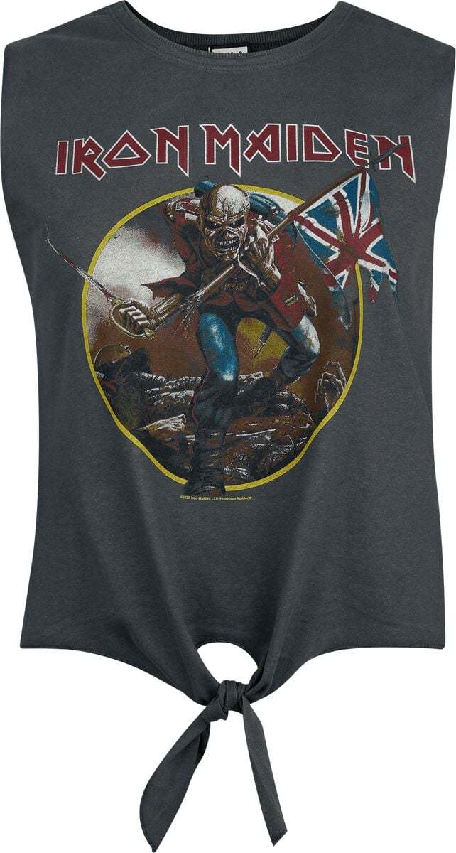 Iron Maiden Amplified Collection - Trooper Dámský top charcoal - RockTime.cz