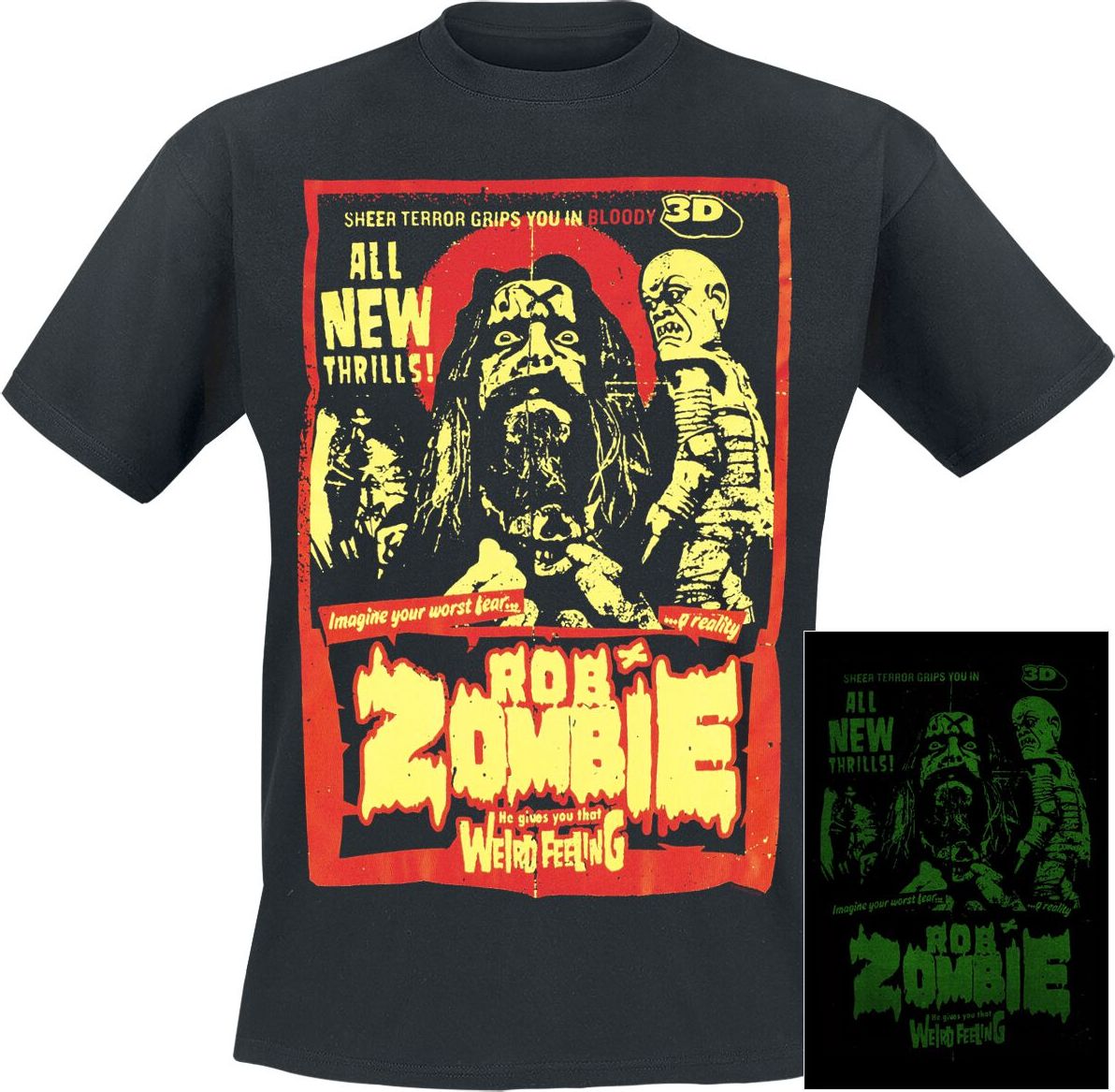 Rob Zombie Ghoularama - Glow In The Dark Tričko černá - RockTime.cz