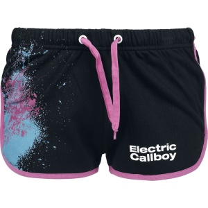 Electric Callboy EMP Signature Collection Dámské šortky cerná/ružová