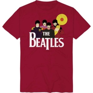 The Beatles Yellow Submarine Band Tričko červená