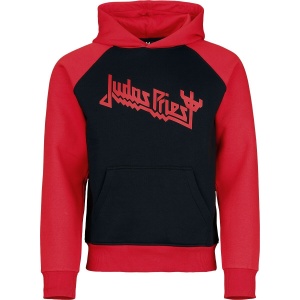 Judas Priest Logo Mikina s kapucí cerná/cervená