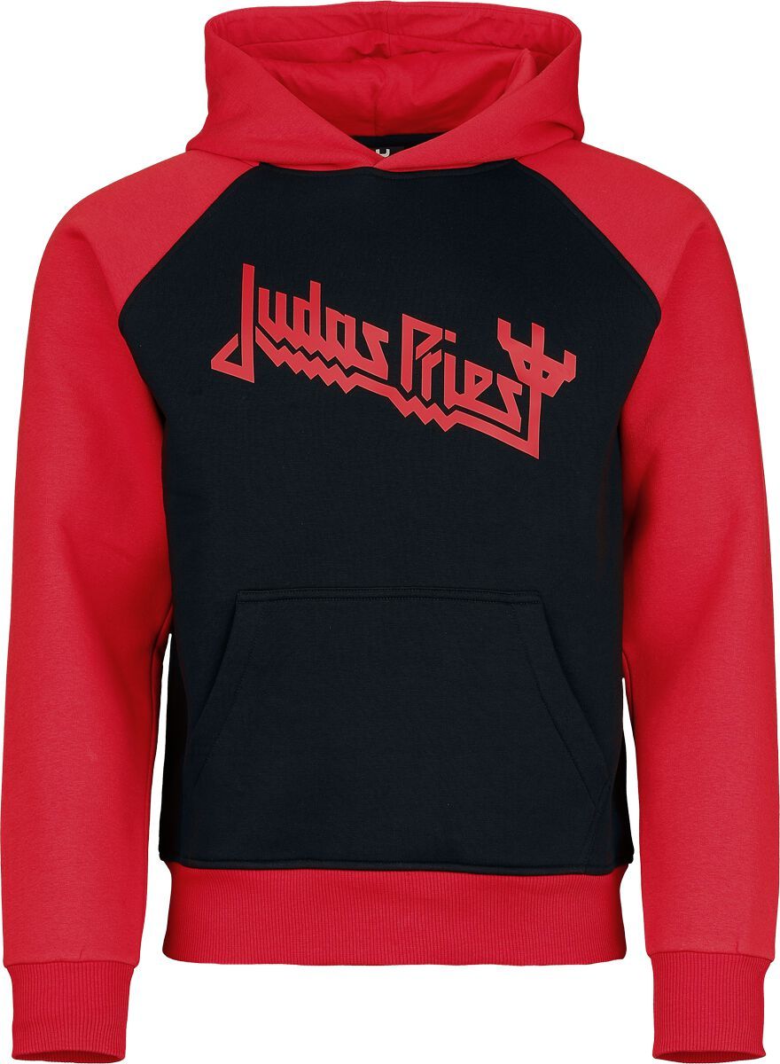 Judas Priest Logo Mikina s kapucí cerná/cervená - RockTime.cz