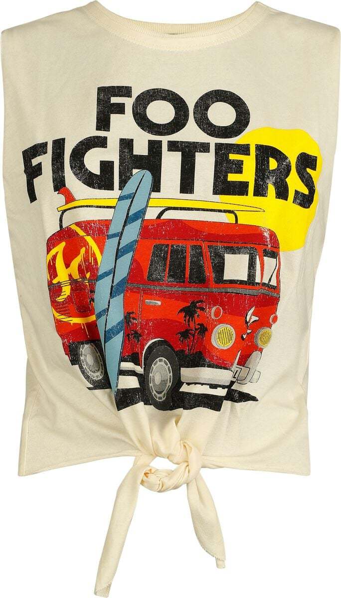 Foo Fighters Amplified Collection - Camper Van Dámský top bílá - RockTime.cz