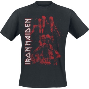 Iron Maiden Eddie Big Hand Red Tričko černá - RockTime.cz