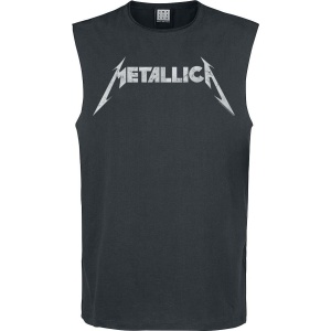 Metallica Amplified Collection - Logo Tank top charcoal