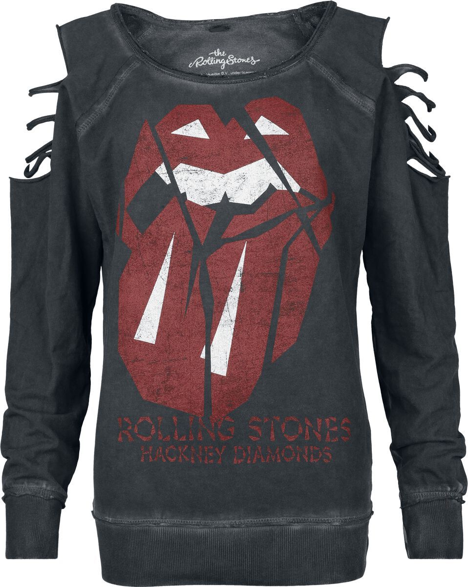 The Rolling Stones Hackney diamonds Dámská mikina charcoal - RockTime.cz