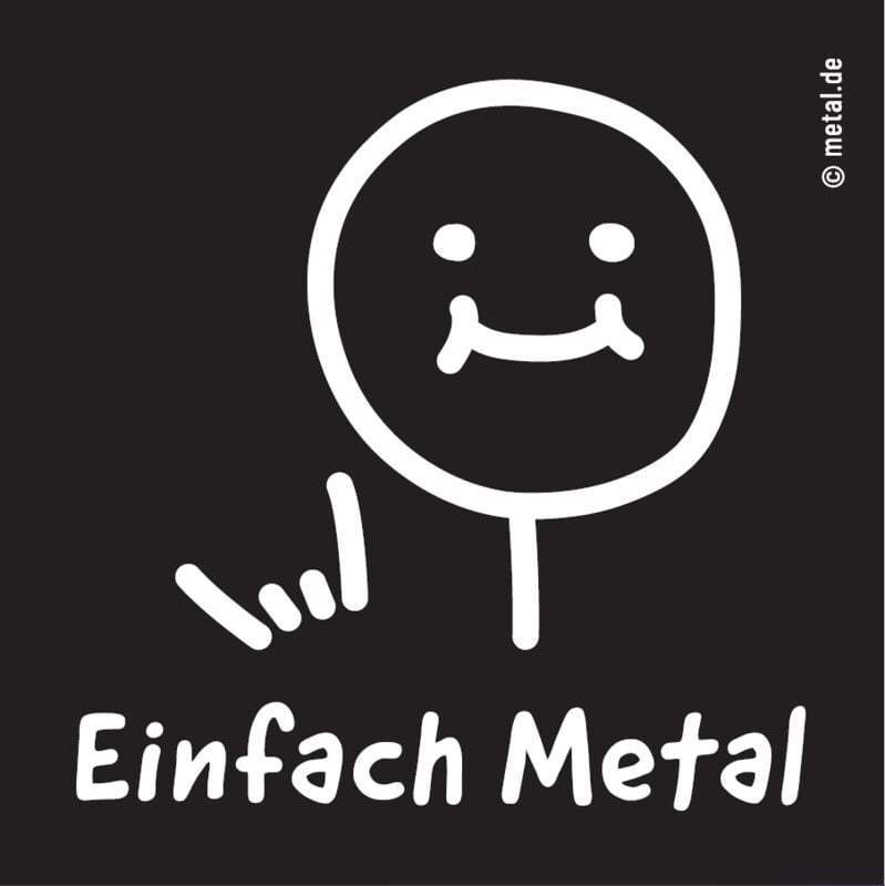 Metal.de Einfach Metal nášivka černá - RockTime.cz