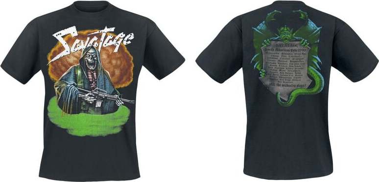 Savatage Tour 90 Tričko černá - RockTime.cz