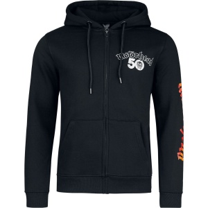 Motörhead Flames Bull Mikina s kapucí na zip černá