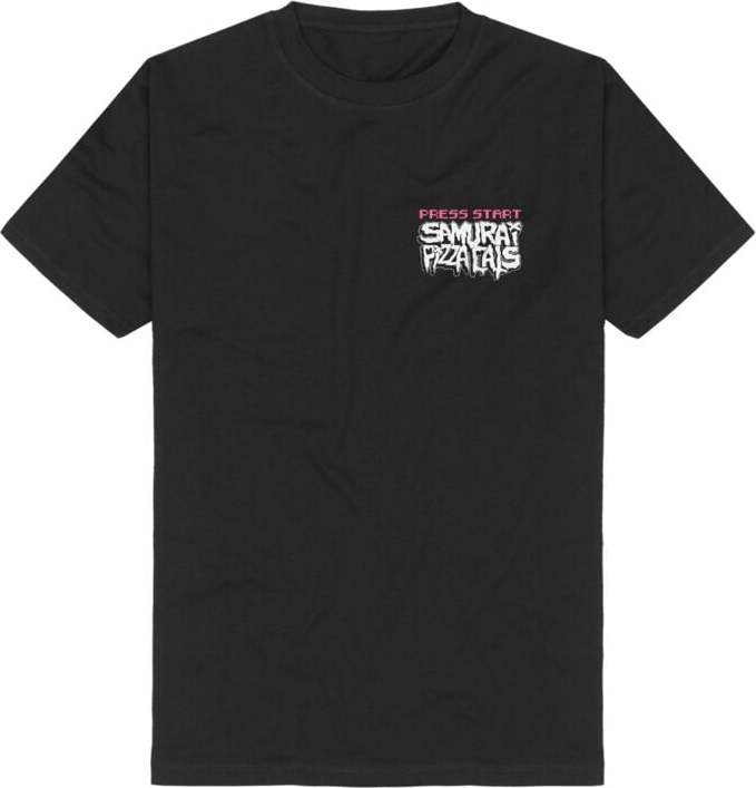 Samurai Pizza Cats Arcade Cat Tričko černá - RockTime.cz