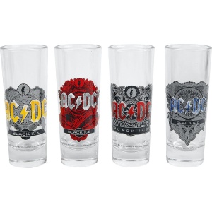 AC/DC Black Ice sada sklenicek transparentní