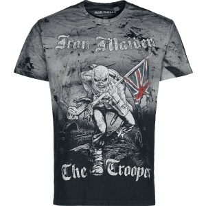 Iron Maiden The Trooper Tričko šedá - RockTime.cz