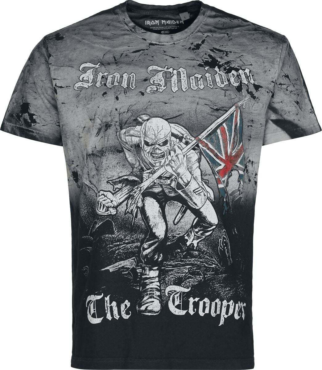 Iron Maiden The Trooper Tričko šedá - RockTime.cz