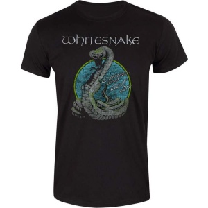 Whitesnake Circle Snake Tričko černá