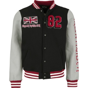 Iron Maiden The Number Of The Beast Varsity Jacket College bunda vícebarevný