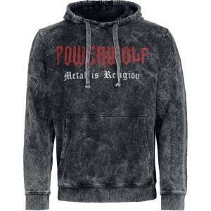 Powerwolf Chaos Mikina s kapucí tmavě šedá - RockTime.cz
