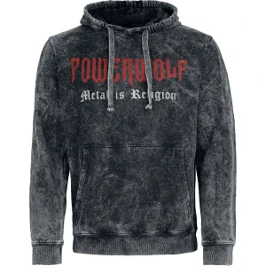 Powerwolf Chaos Mikina s kapucí tmavě šedá - RockTime.cz