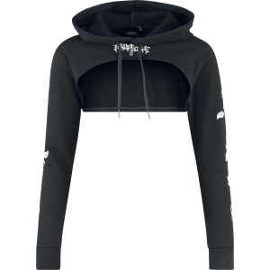 Paleface Swiss Sleeve Roses Dámská mikina černá