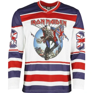 Iron Maiden Amplified Collection - Hockey Jersey Tričko s dlouhým rukávem vícebarevný - RockTime.cz