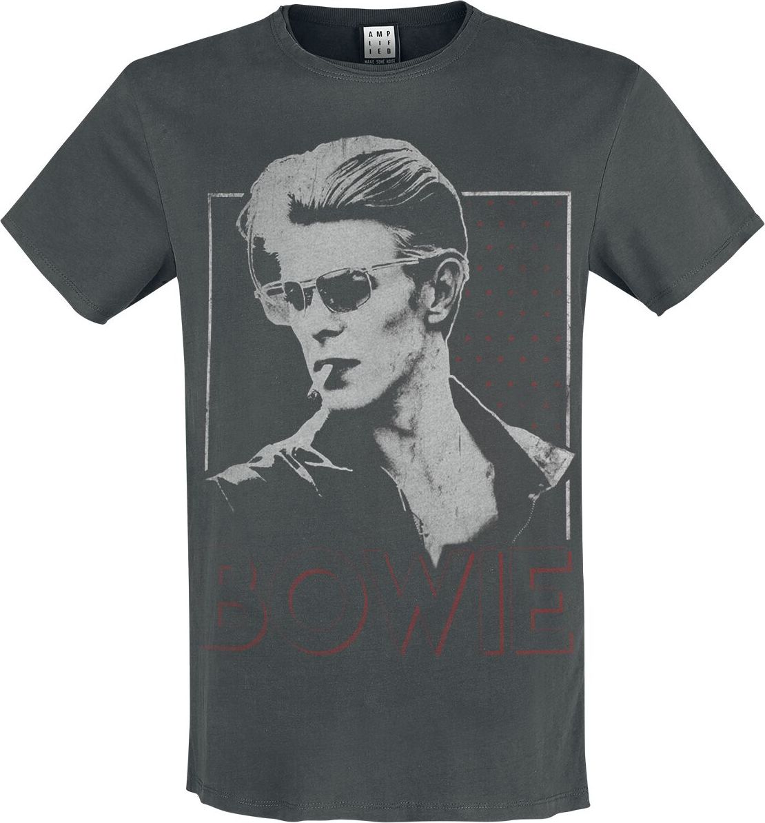 David Bowie Amplified Collection - '80 Era Tričko charcoal - RockTime.cz