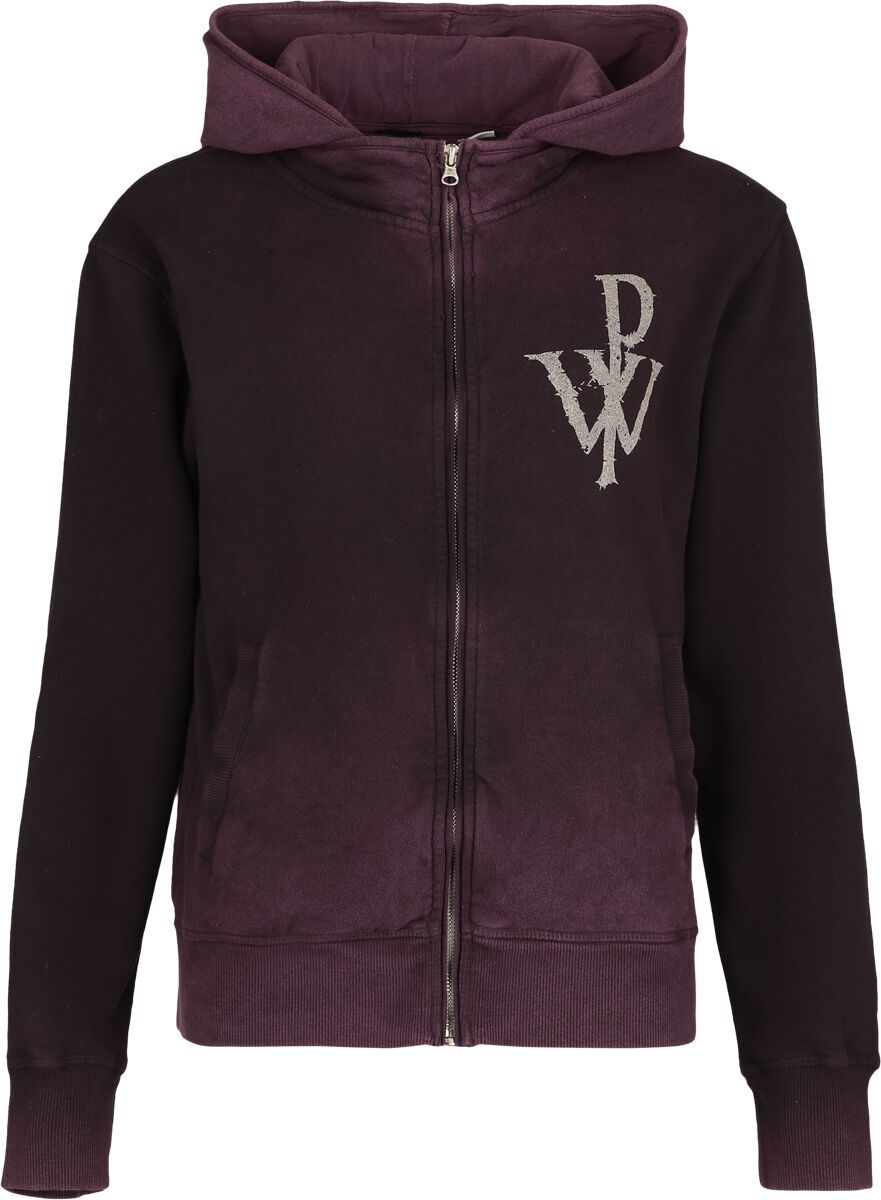 Powerwolf Crest Mikina s kapucí na zip červená - RockTime.cz