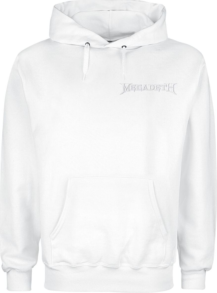 Megadeth Album 17 Cover Mikina s kapucí bílá - RockTime.cz