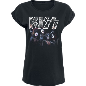 Kiss Zebra Stripe Dámské tričko černá