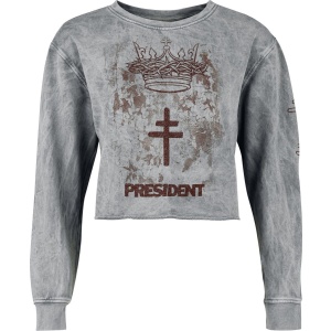 President Cropped Crown Mikina šedá