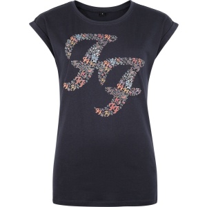 Foo Fighters Logo Crystals Dámské tričko námořnická modrá