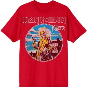 Iron Maiden Killers Vintage Tričko červená - RockTime.cz
