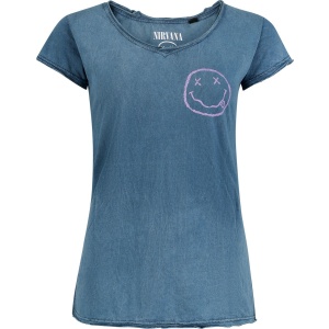 Nirvana Smile Logo Dámské tričko modrá